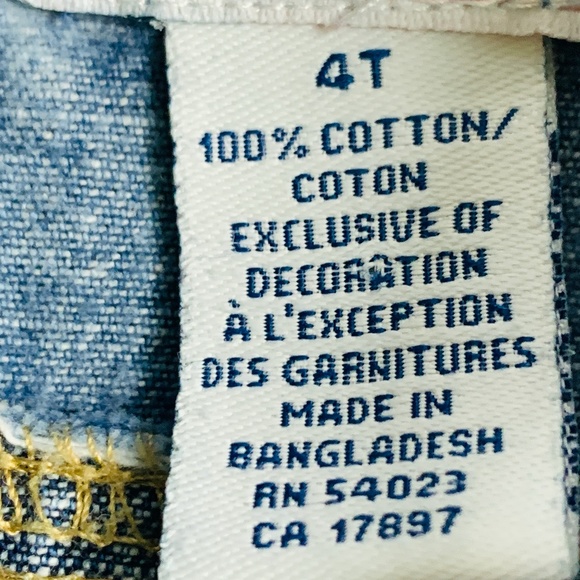 Old Navy Toddler Size 4T Unsex Blue Jean Denim All Year Round Jacket - Picture 4 of 7